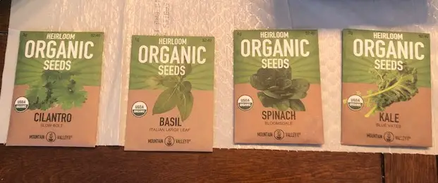 Seeds for the future garden.