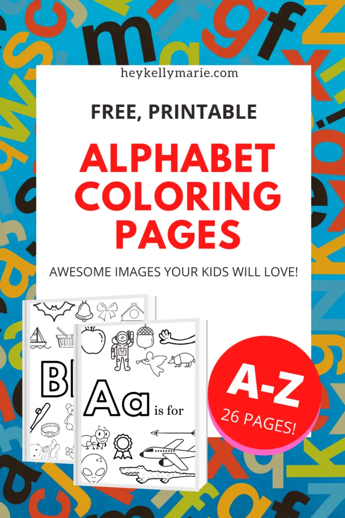 free printable alphabet coloring pages for kids