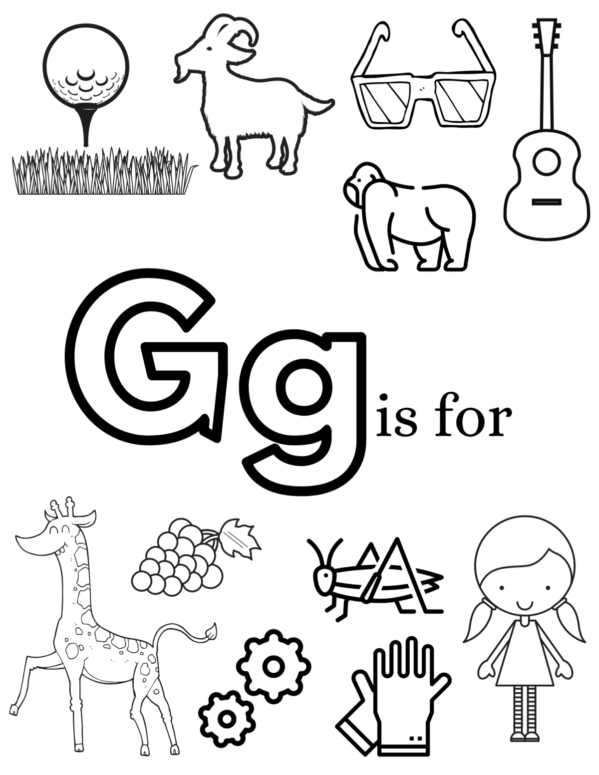 Show and Tell Ideas that Start with G