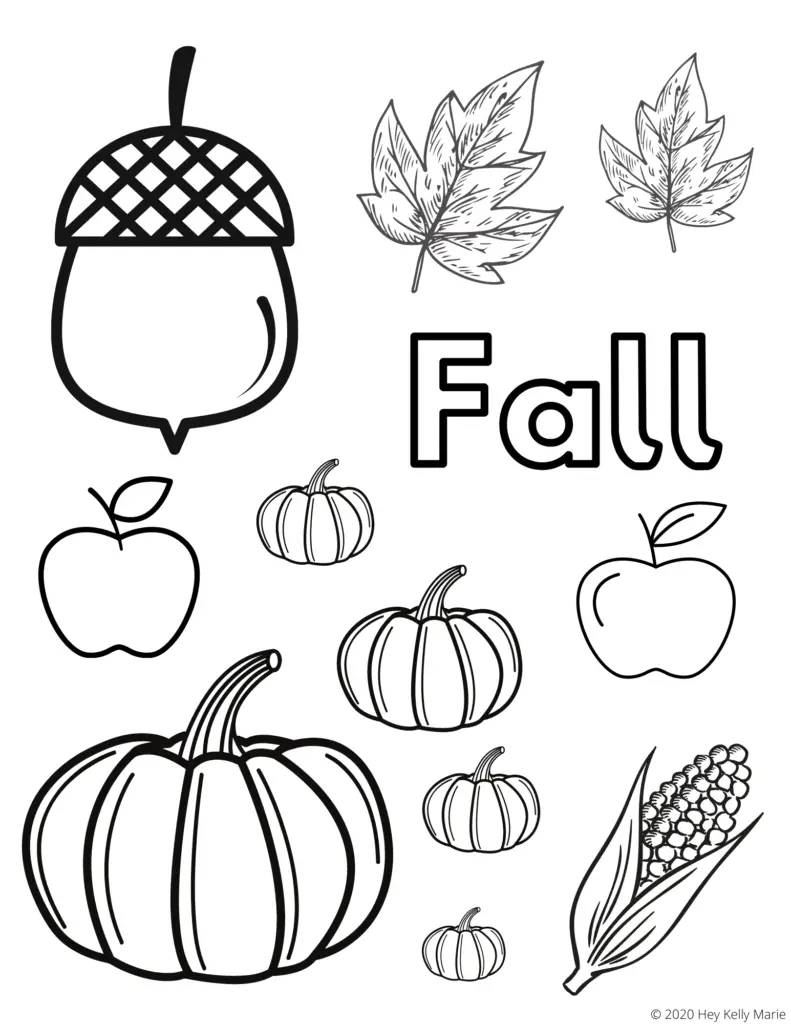 free fall coloring page from hey kelly marie