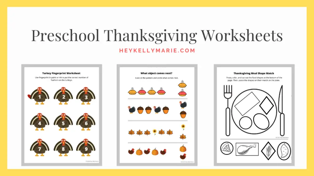 image to download the preschool thanksgiving worksheets pdf file