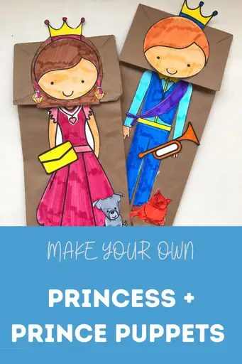 paper bag princess puppet templates