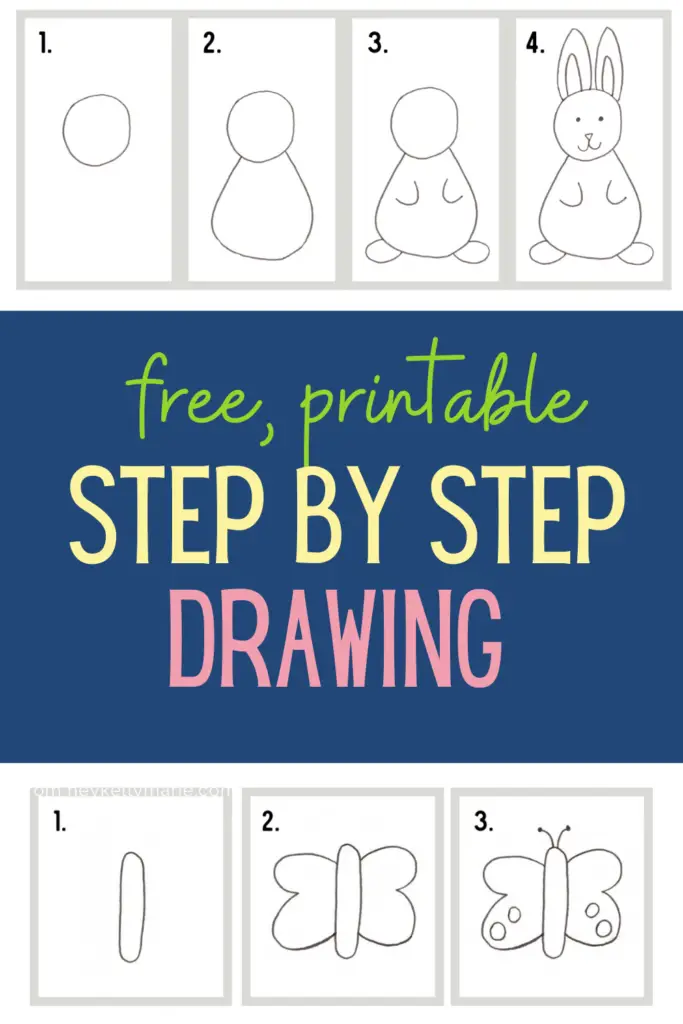 pinterest pin step by step drawing worksheet bundle for kids