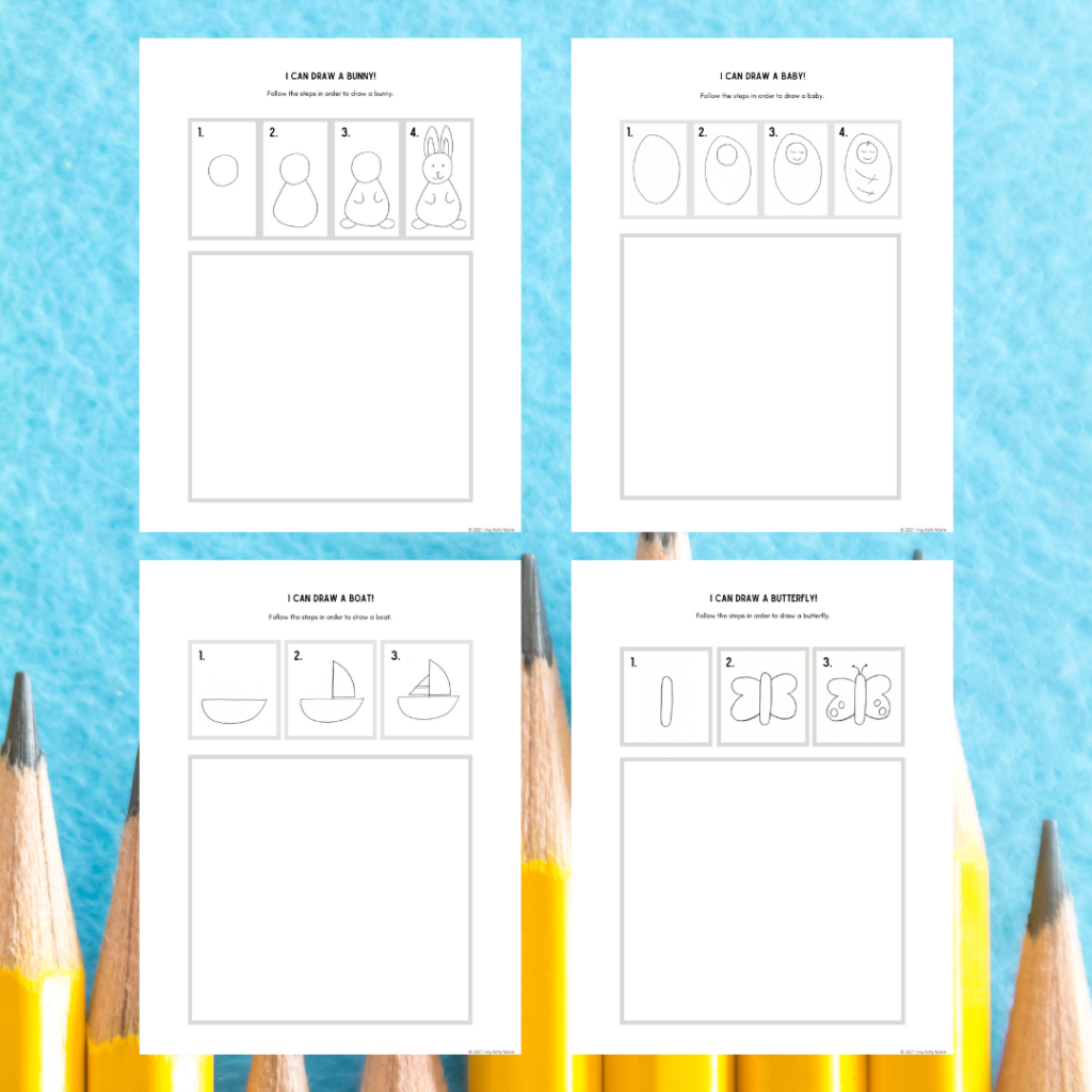 preview image of 4 i can draw activities for kids