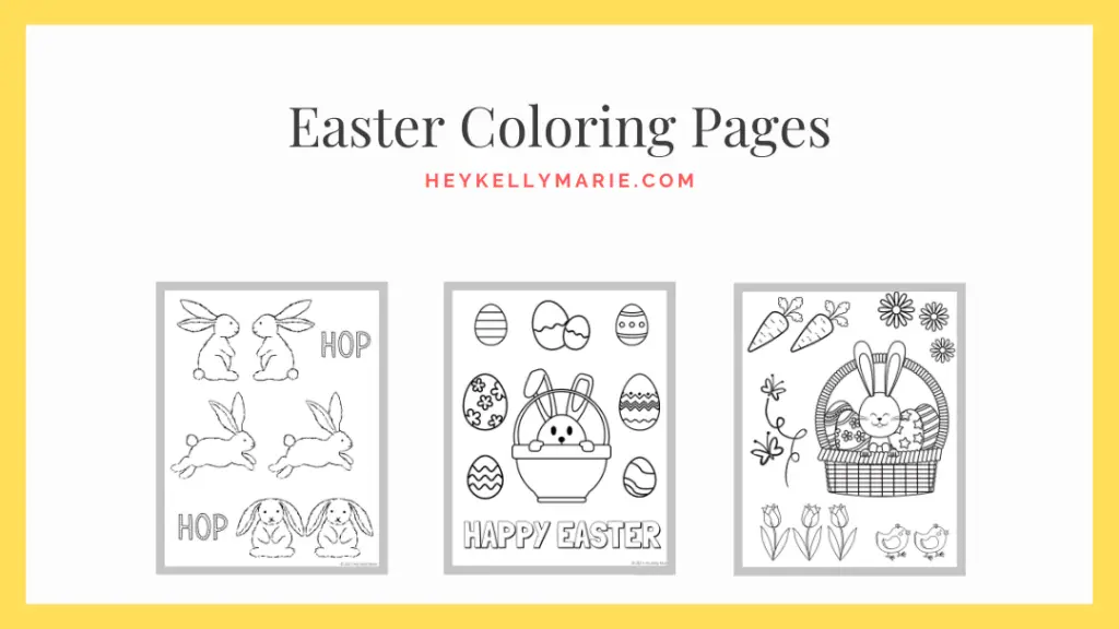 click here to instantly download the easter coloring pages