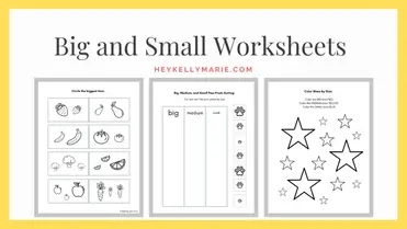 Big or Small Coloring Worksheets