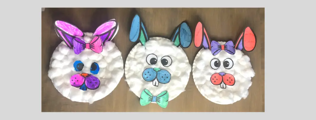 preview image of the paper plate bunny crafts