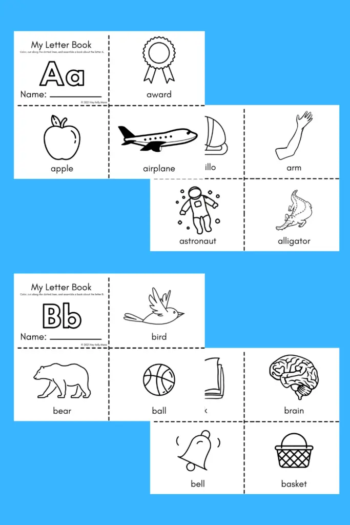 My Letter Books: Free Printable Alphabet Books for Every Letter